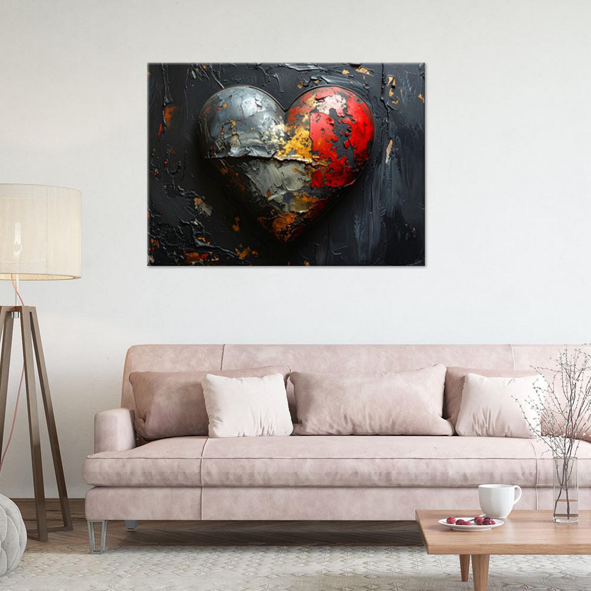 LEINWANDBILD Liebe 100x70cm - Schwarz, Textil (100/70cm) - Feeby