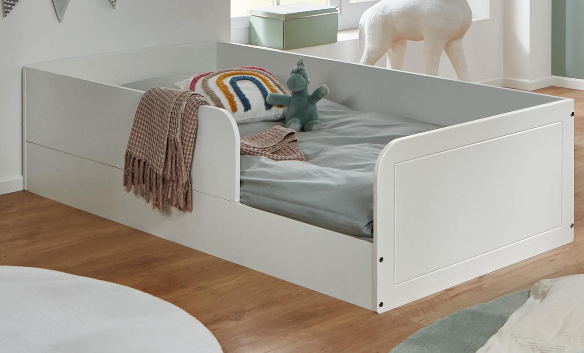 BODENBETT Thilo 90 x 200 cm - Weiß, Holzwerkstoff (90/200cm) - arthur berndt