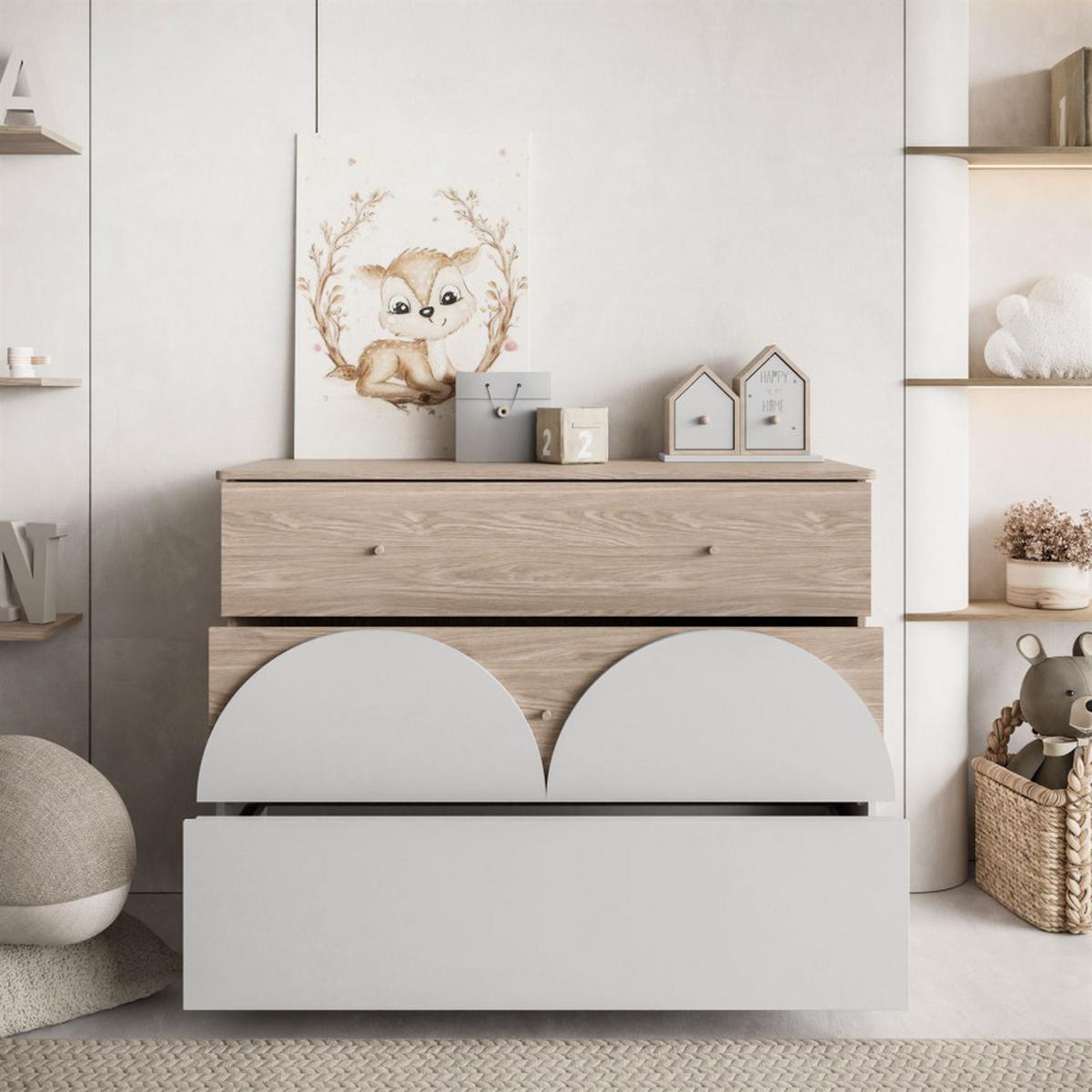 KOMMODE mit Schubladen BLOOM - Kaschmir, Holzwerkstoff (120/93/52cm) - Lookway