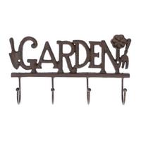 HAKENLEISTE Garden, Gusseisen - Braun, Metall (30/18/6cm) - Homescapes