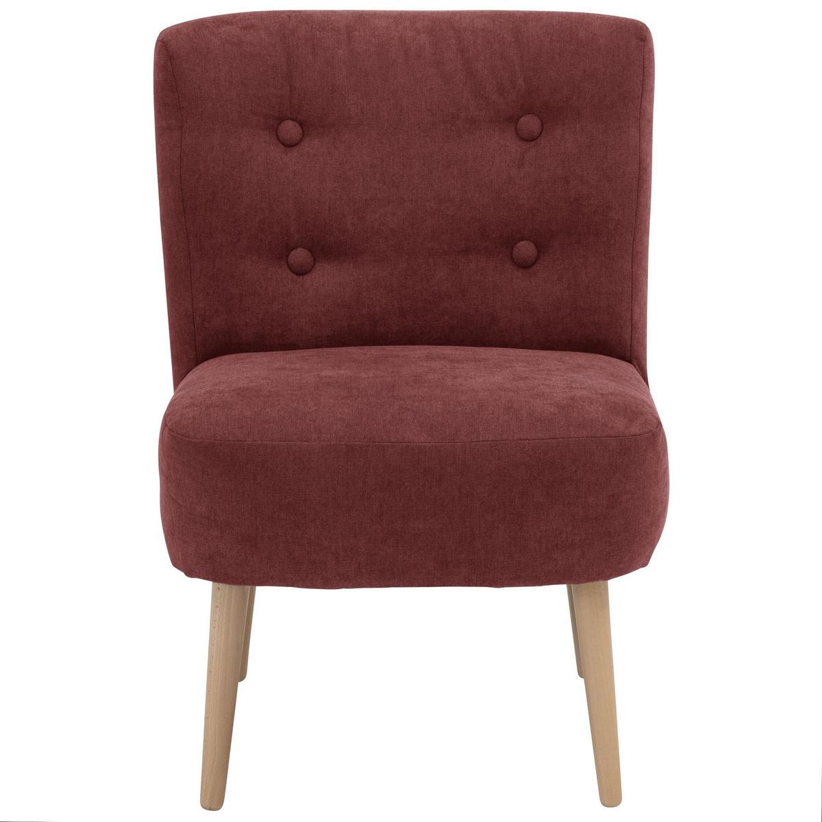 SESSEL Kamle Bezug Flachgewebe Buche natur / rot - Rot, Kunststoff (68/78/58cm) - 58aufmkessel