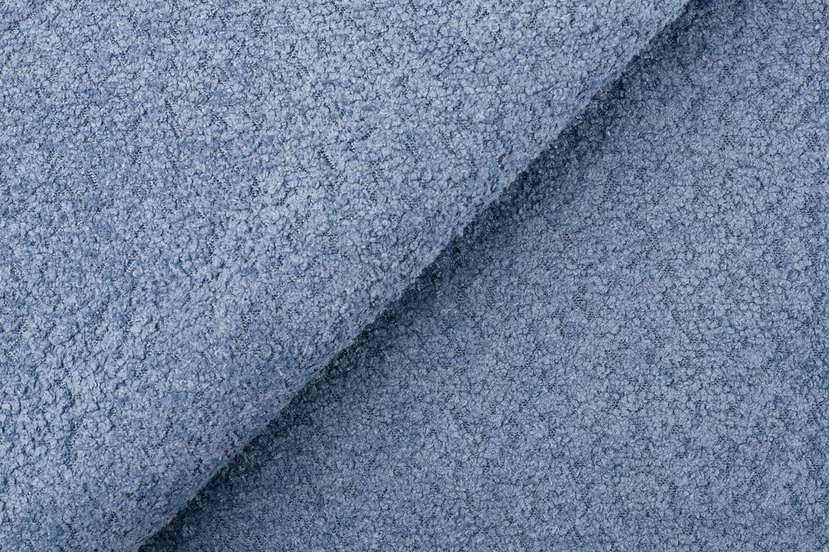 POLSTERBETT Arles 140/200 cm Boucle-Stoff - Blau/Hellbraun, Holz/Textil (140/200cm) - S-Style Möbel