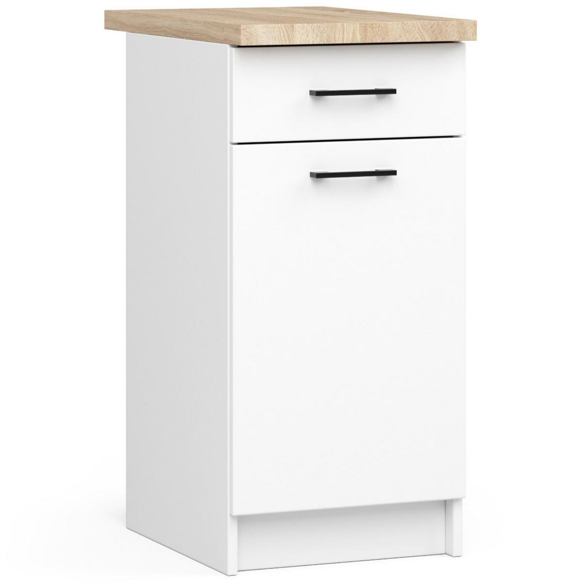 KÜCHENLEERBLOCK Weiß 203/180/46 - Weiß, Holzwerkstoff (180/203/46cm) - RAUMHIRSCH FURNITURE