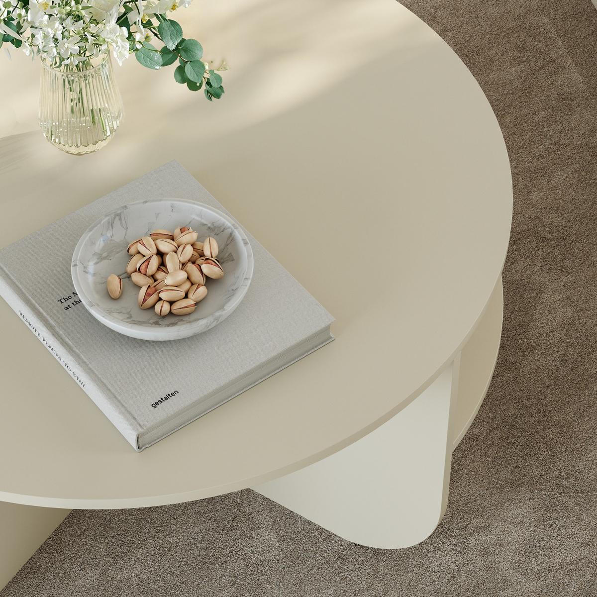 COUCHTISCH Reykhon 80/80/41 cm - Sandfarben, Holzwerkstoff (80/80/41cm) - [en.casa]