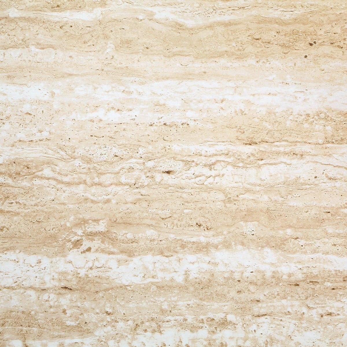 TV-MÖBEL 2 Türen mit Travertin-Dekorplatte B140 cm - HELIOS - Eschefarben, Holzwerkstoff (40/52/47.5cm) - Calicosy