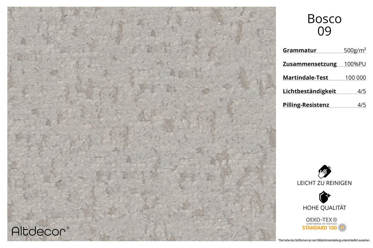 ECKSOFA mit Schlaffunktion Ottomane Links 271x203x79 Hellgrau Tissu - Hellgrau, Holzwerkstoff/Textil (271/203cm) - ALTDECOR