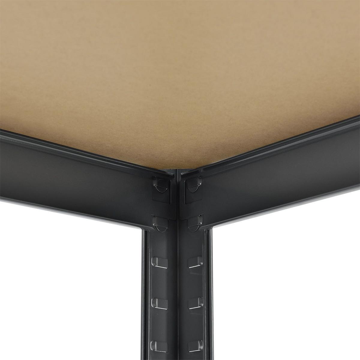LAGERREGAL Basic grau 180x90x40 cm (2er-Set) - Grau, Metall (90/180/40cm) - Juskys