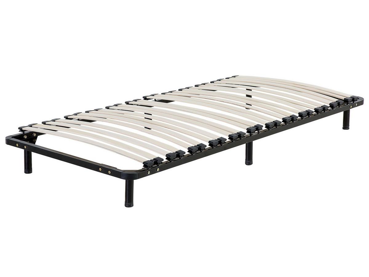 LATTENROST 90x200 cm Schwarz Combourg - Schwarz, Metall (90/21/200cm) - Beliani