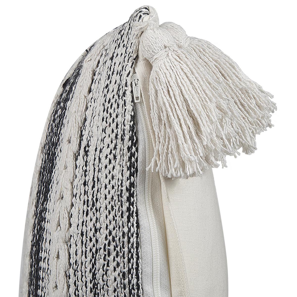 DEKOKISSEN Cremeweiß 45/45 cm Rochea - Ecru, Naturmaterialien/Textil (45/45cm) - Beliani