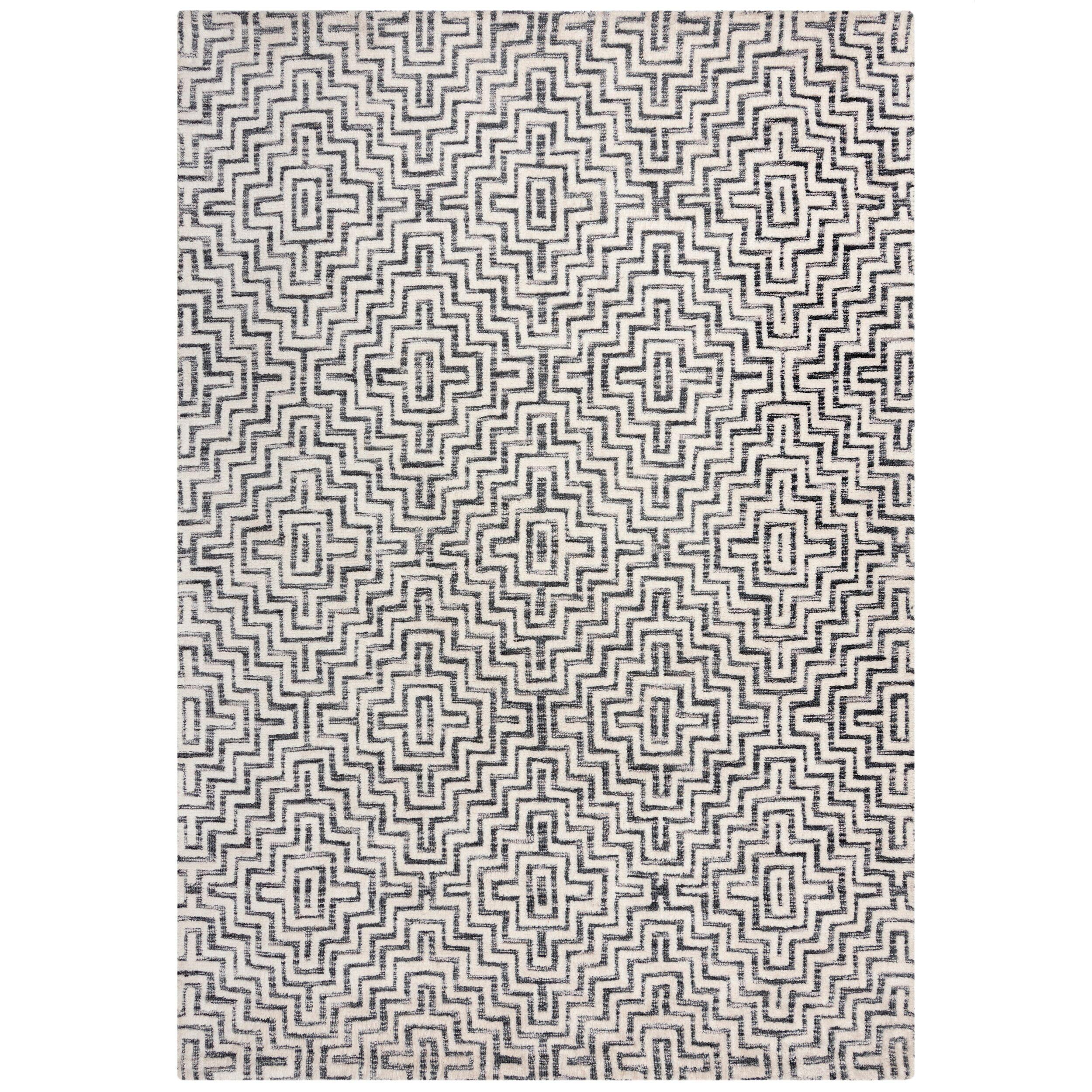TEPPICH ARLEN, geometrisch, Grau, 160 x 230 cm - Grau, Textil (230/160cm) - KADIMA DESIGN