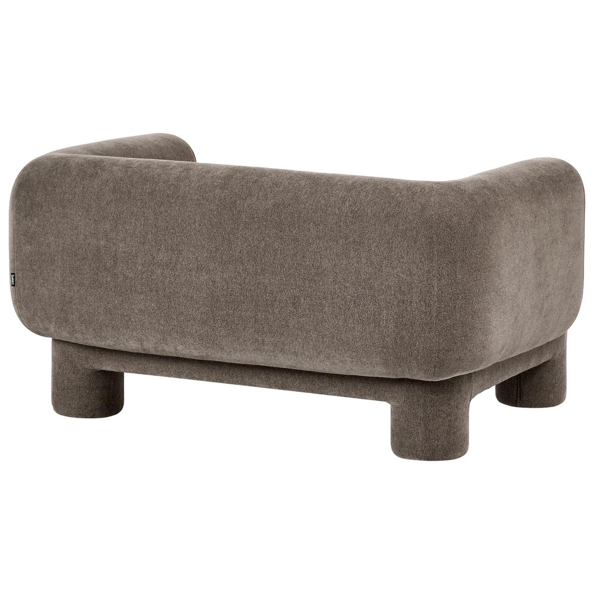 2-SITZER-SOFA Stoff Braun Hogbo - Braun, Textil (145/73/93cm) - Beliani