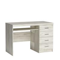 SCHREIBTISCH ZERI 120x60x81,5 cm Bürotisch Computertisch, Eiche Bianco - Eiche Bianco, Holzwerkstoff (60/120/81.5cm) - MASSENO
