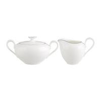 MILCH- UND ZUCKER-SET Anmut Platinum No.1 weiß 2er Set - Weiß, Keramik (1/8.4cm) - Villeroy & Boch