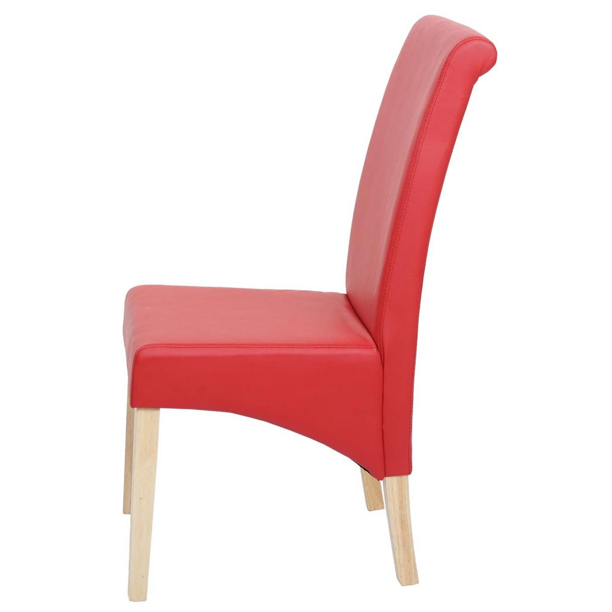 ESSZIMMERSTUHL Rot 2er-Set - Rot, Textil (46/99/50cm) - MCW