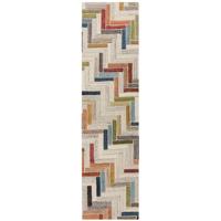 WOLLTEPPICH ESK, geometrisch, Florhöhe 10 mm, Bunt, 60 x 230 cm - Multicolor, Textil (230/60cm) - KADIMA DESIGN