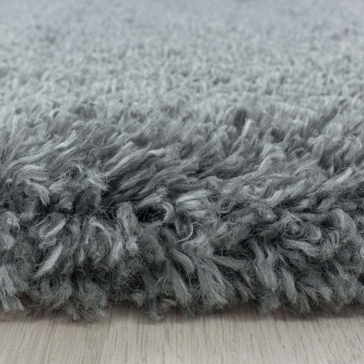 HOCHFLORTEPPICH SALZACH, einfarbig, aus Polypropylen, Hellgrau, 120 x 170 cm - Grau, Textil (170/120cm) - KADIMA DESIGN