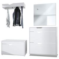 GARDEROBE Kolmio Fronten in Weiß matt - Weiß, Holzwerkstoff (190/185/33cm) - Vladon