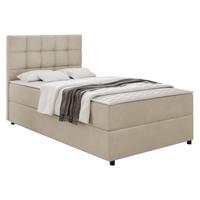BOXBETT Lind - H3 - Beige/Schwarz, Holz/Holzwerkstoff (90/200cm) - MIRJAN24