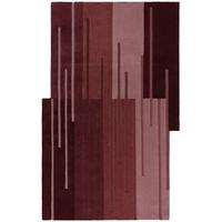 WOLLTEPPICH HALLEIN, abstrakt, Rot, 120 x 180 cm - Rot, Textil (180/120cm) - KADIMA DESIGN