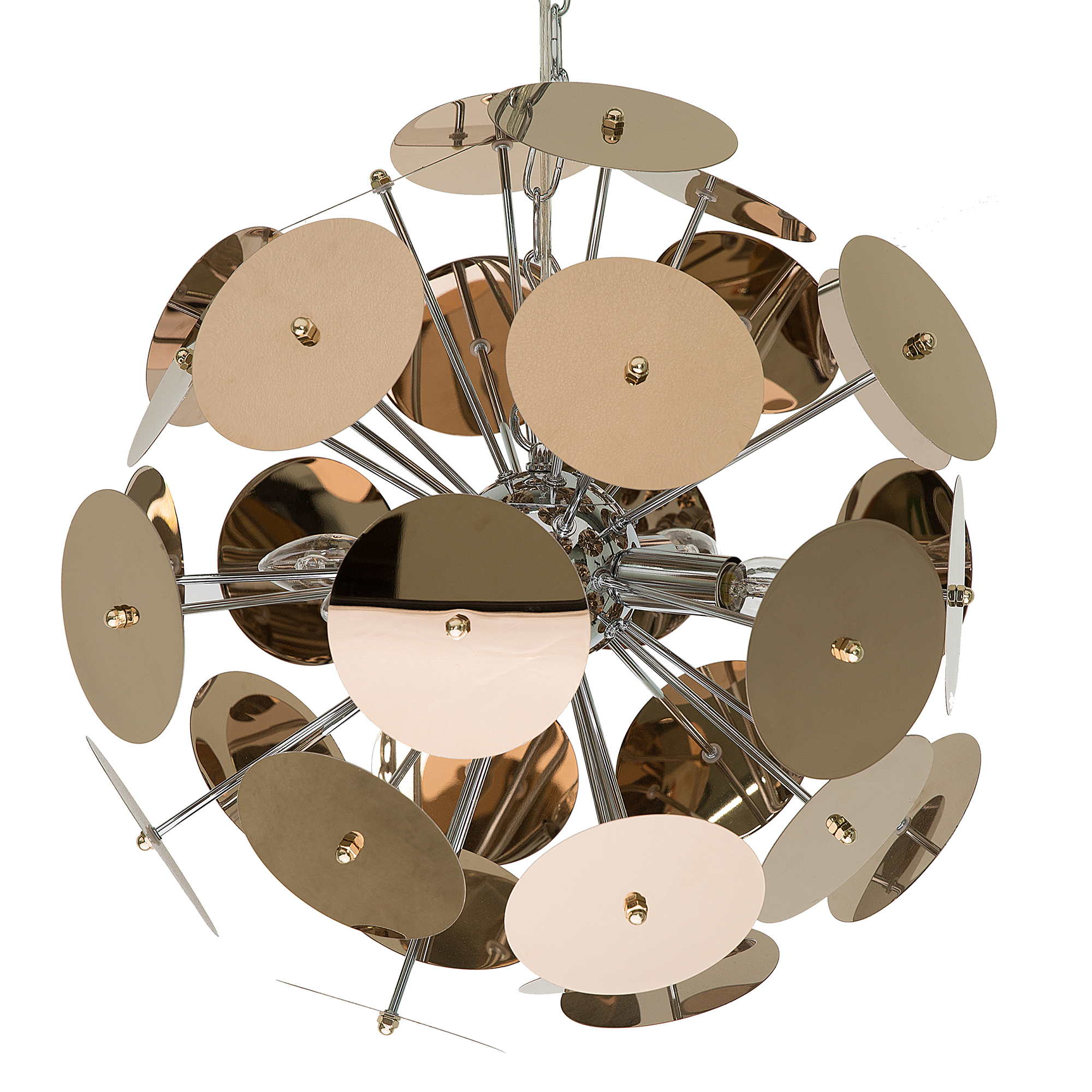 HÄNGELEUCHTE Zambezi 50/50/158 cm - Kupferfarben, Metall (50/50/158cm) - Beliani