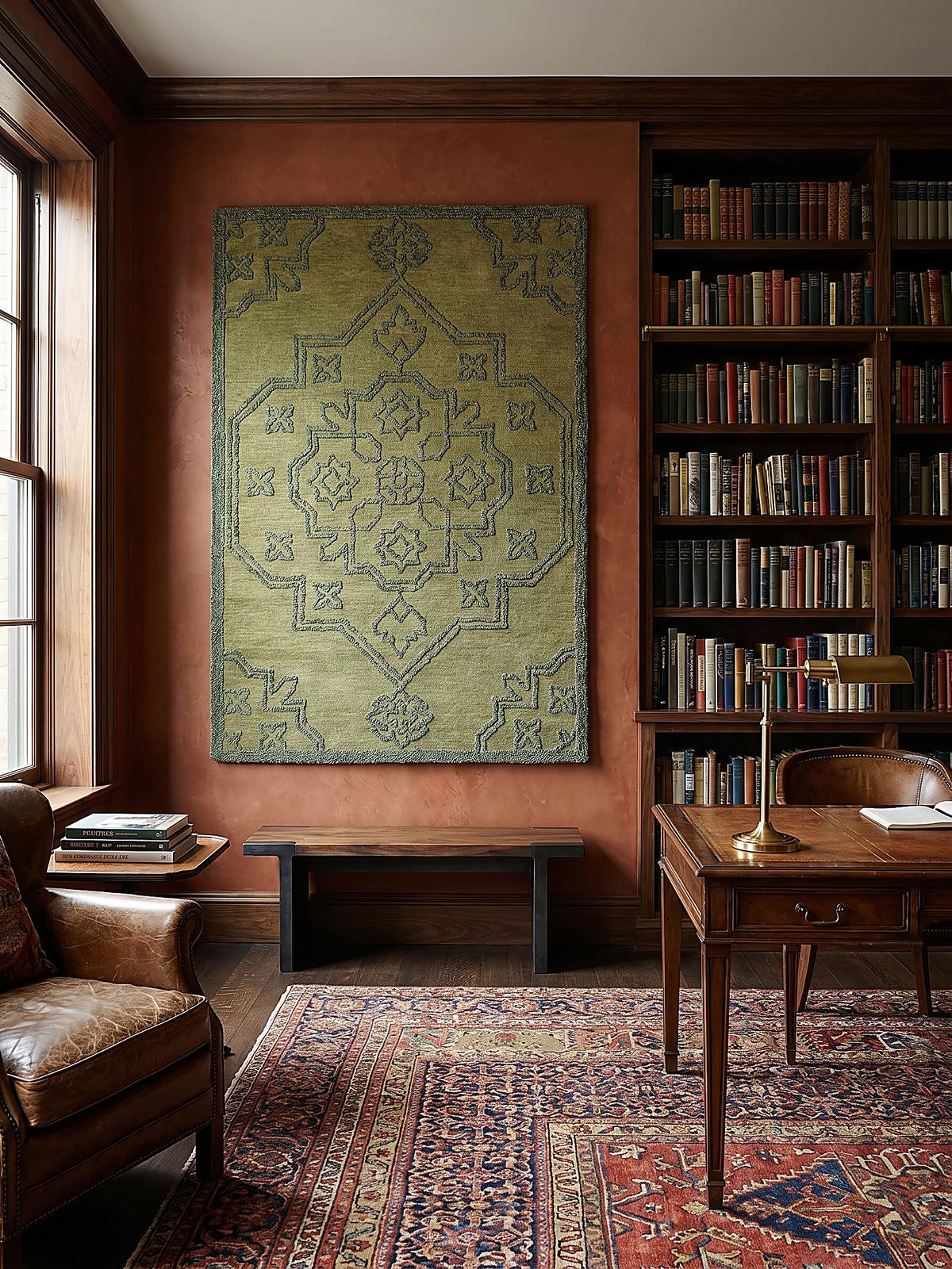 WOLLTEPPICH TINGIR, abstrakt, Grün, 160 x 230 cm - Grün, Textil (230/160cm) - KADIMA DESIGN