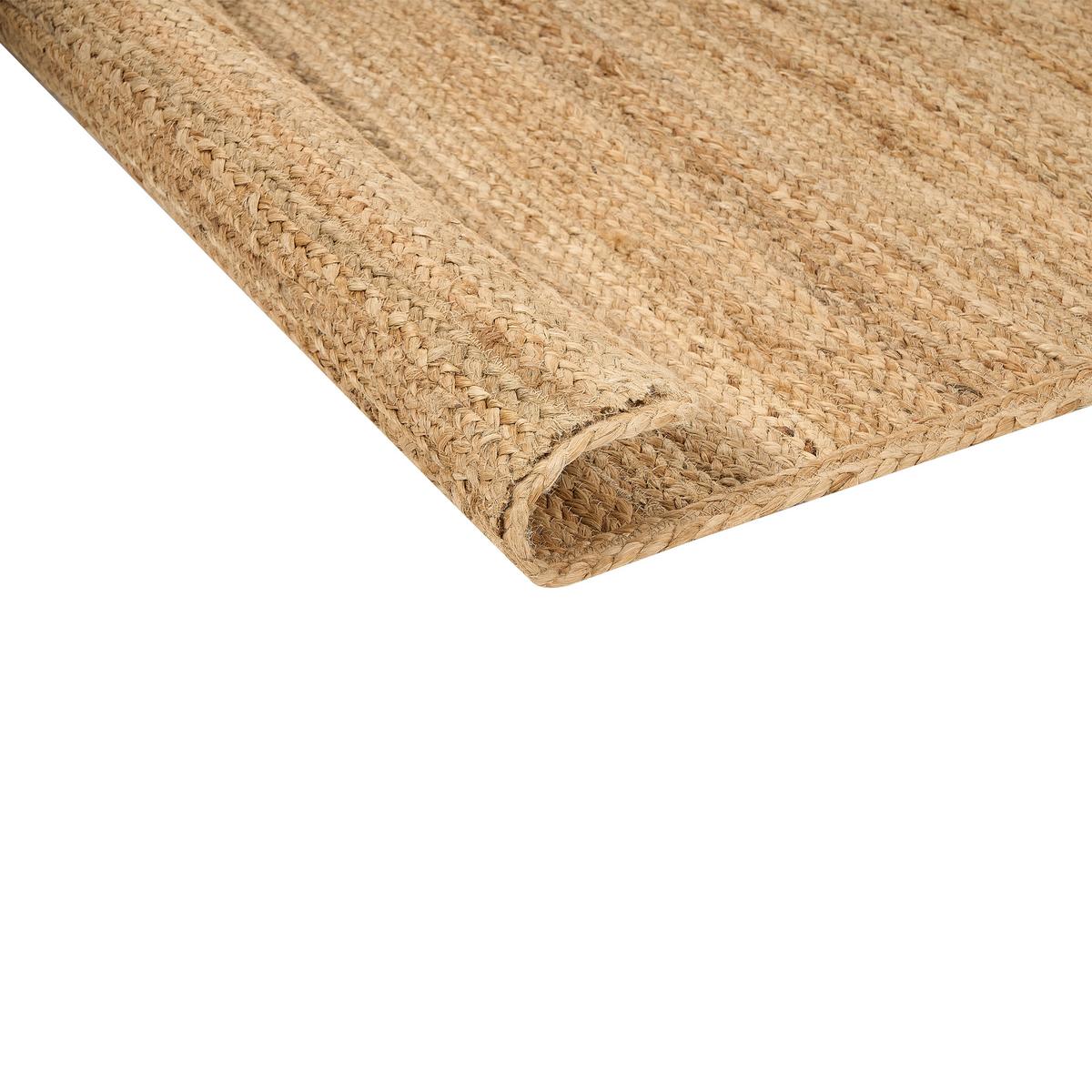 TEPPICH geflochten Beige 160/230 cm Bogazoren - Beige, Naturmaterialien (160/230cm) - Beliani
