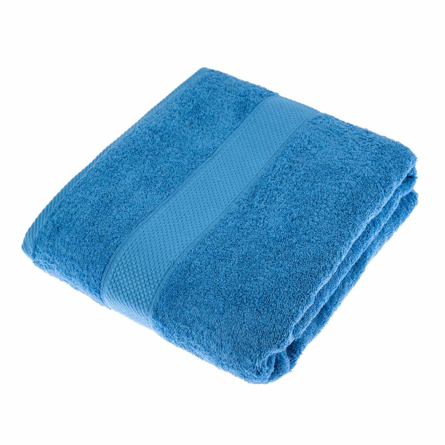 SAUNATUCH Essential blau 100/180 cm - Blaugrau, Textil (100/180cm) - Homescapes