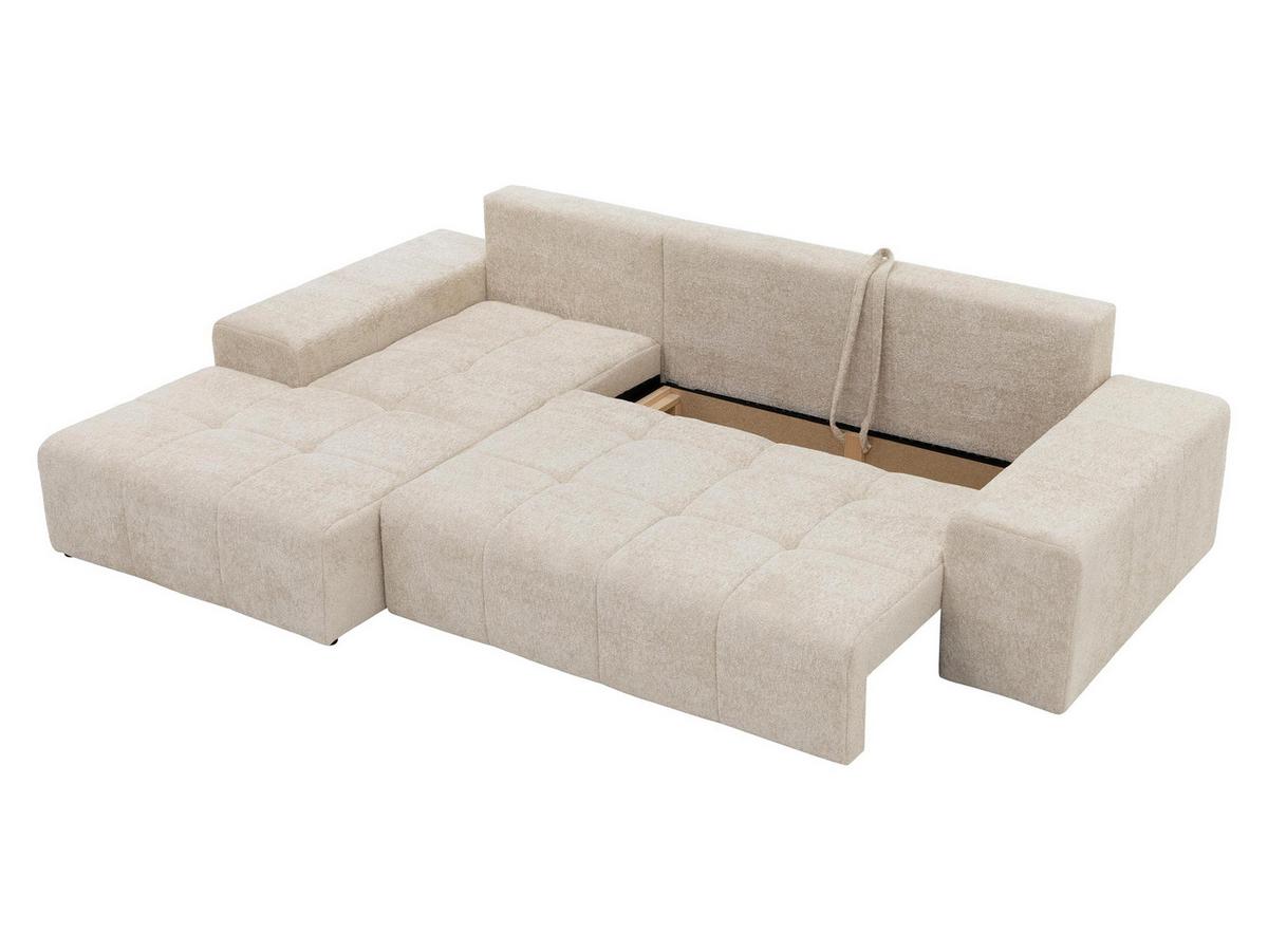ECKSCHLAFSOFA Tonseo L, Seite: Links - Hellbraun/Schwarz, Holz/Kunststoff (275/173cm) - MIRJAN24