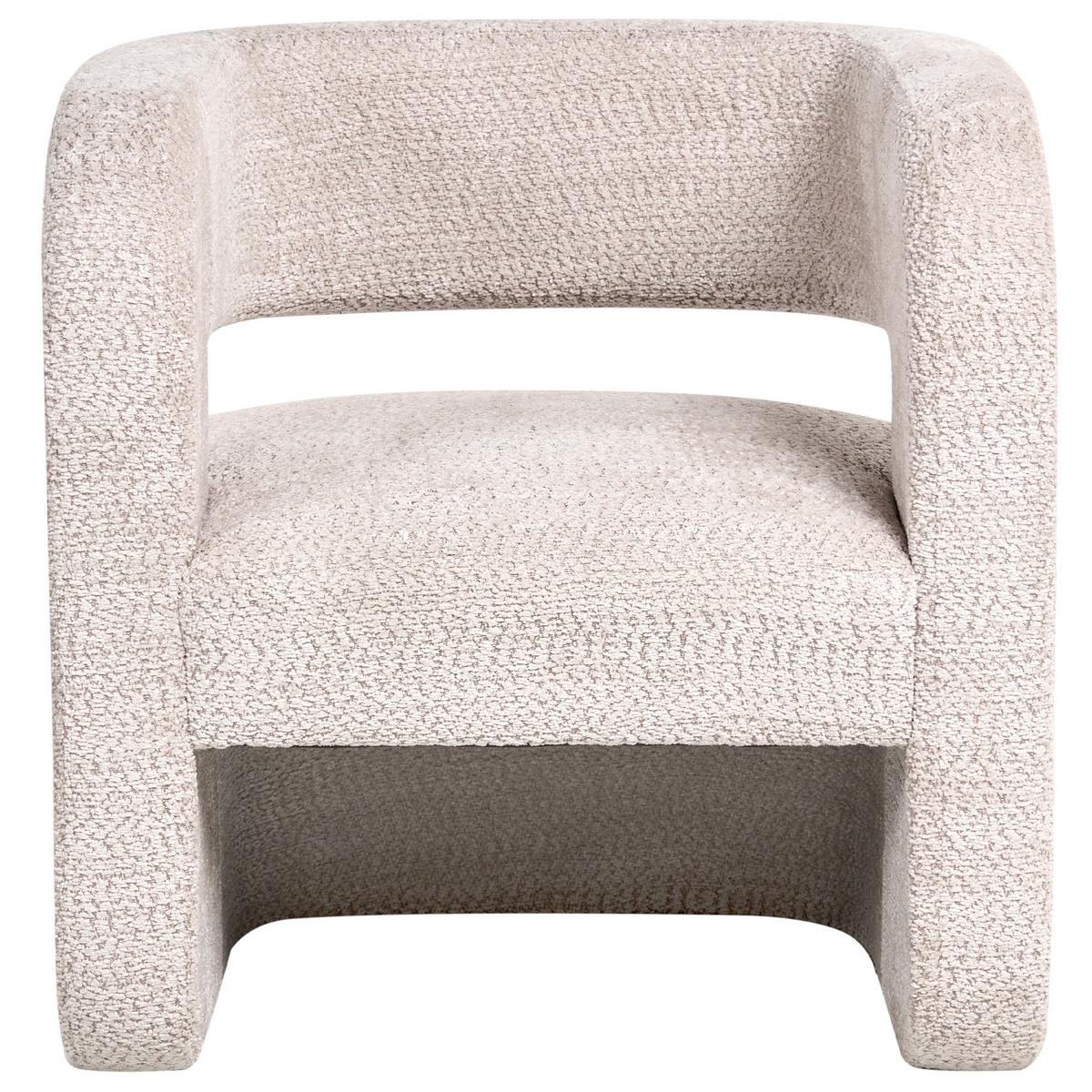 SESSEL Chenillegewebe Beige Vidsel - Beige, Textil (76/78/60cm) - Beliani