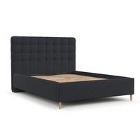 POLSTERBETT Paloma 160/200 cm Anthrazit im Riva Stoff - Anthrazit/Naturfarben, Holz/Holzwerkstoff (160/200cm) - AltaBeds