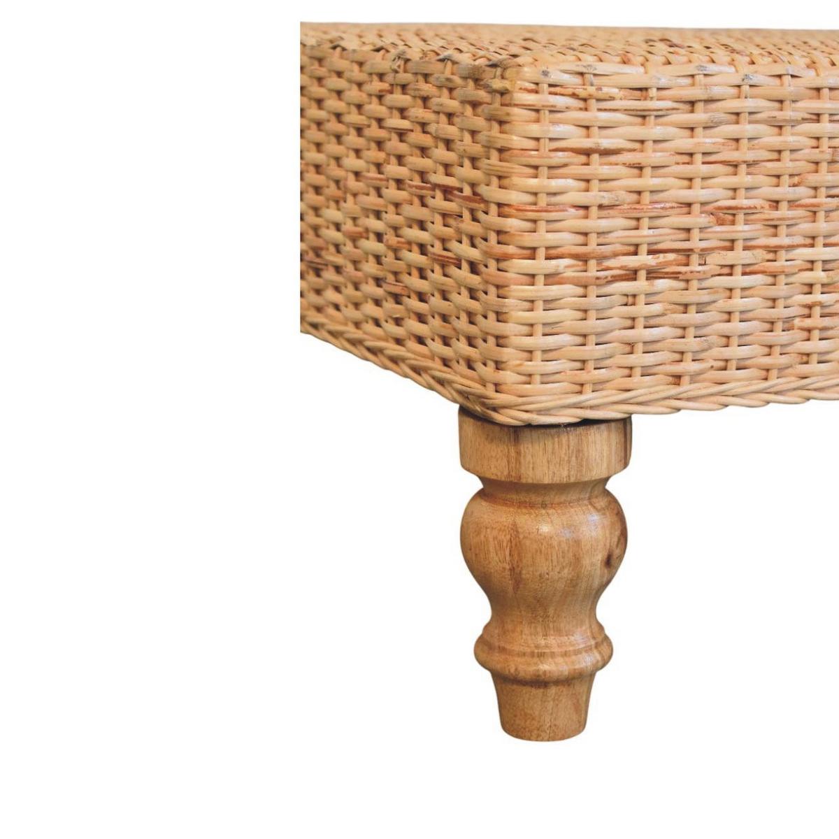 COUCHTISCH Regency Woven - Braun, Holz (56/86/31cm) - Artisan Furniture