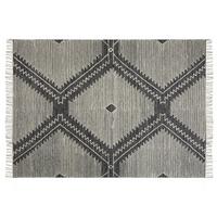 KURZFLOR-TEPPICH Arbaa 230/160 cm - Schwarz, Textil (160/230cm) - Beliani