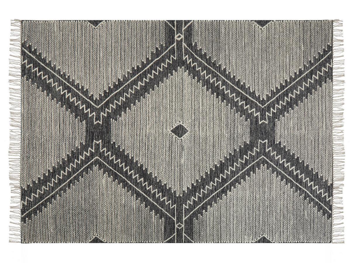 KURZFLOR-TEPPICH Arbaa 200/140 cm - Schwarz, Textil (140/200cm) - Beliani