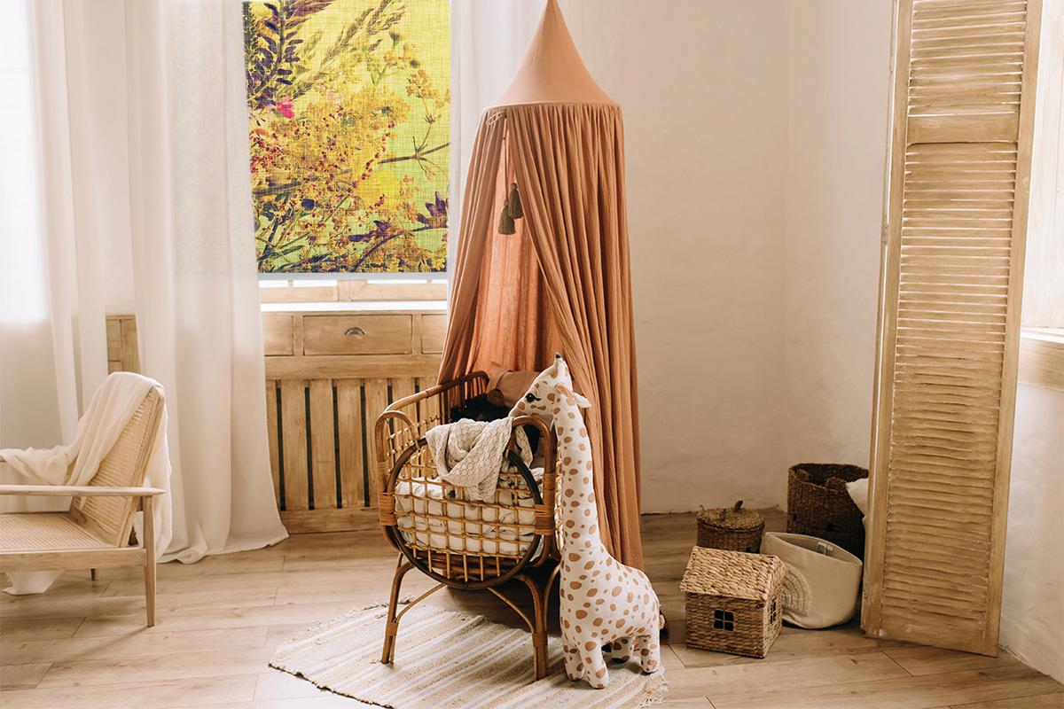 INNENROLLO - Fensterrollo - Rollo - 80x180 cm - Pflanzen - Gelb, Kunststoff (80/180/0.5cm) - TULUP