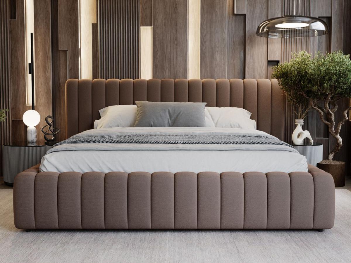 POLSTERBETT Bliss 160x200 Braun - Braun, Textil (160/200cm) - Graingold