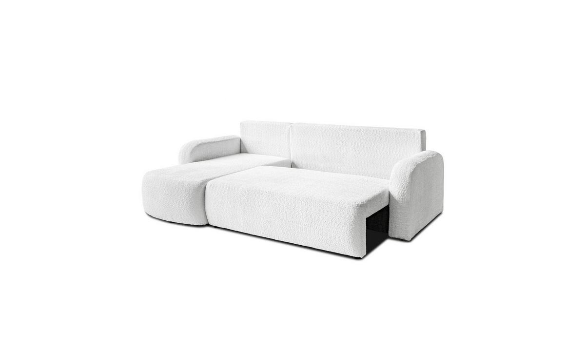 ECKSOFA PALOMA L 235/155/85 cm Coral 70 - Creme, Textil (235/155cm) - Lookway