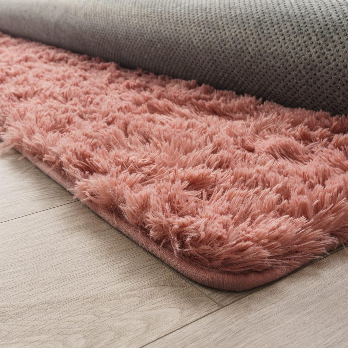 HOCHFLORTEPPICH, einfarbig, aus Polyester, Fuchsia, 140 x 200 cm - Rosa, Textil (200/140cm) - KADIMA DESIGN