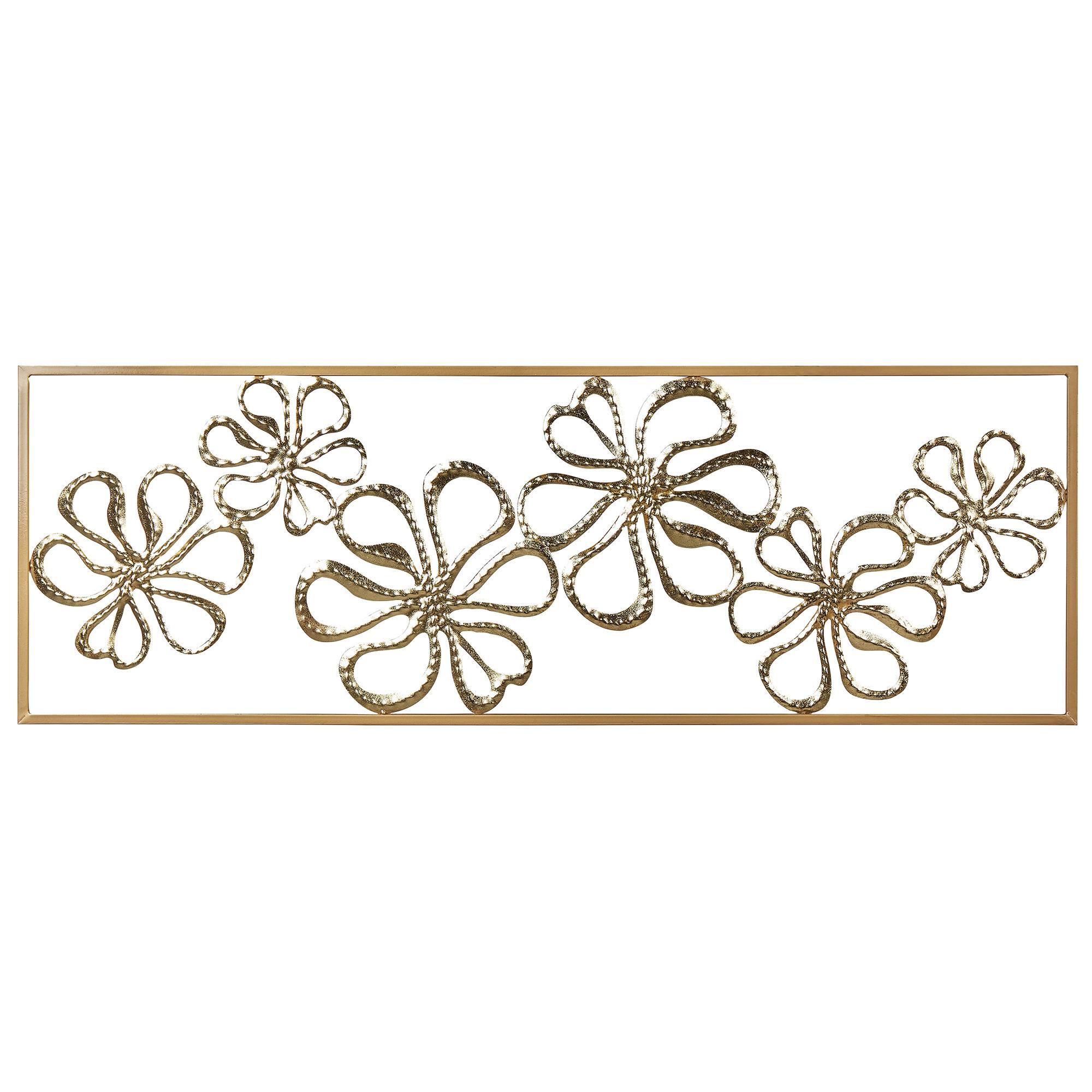 WANDDEKORATION Metall gold Cerium - Goldfarben, Metall (90/31/0.5cm) - Beliani