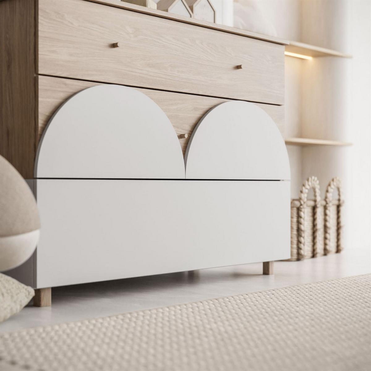 KOMMODE mit Schubladen BLOOM - Kaschmir, Holzwerkstoff (120/93/52cm) - Lookway