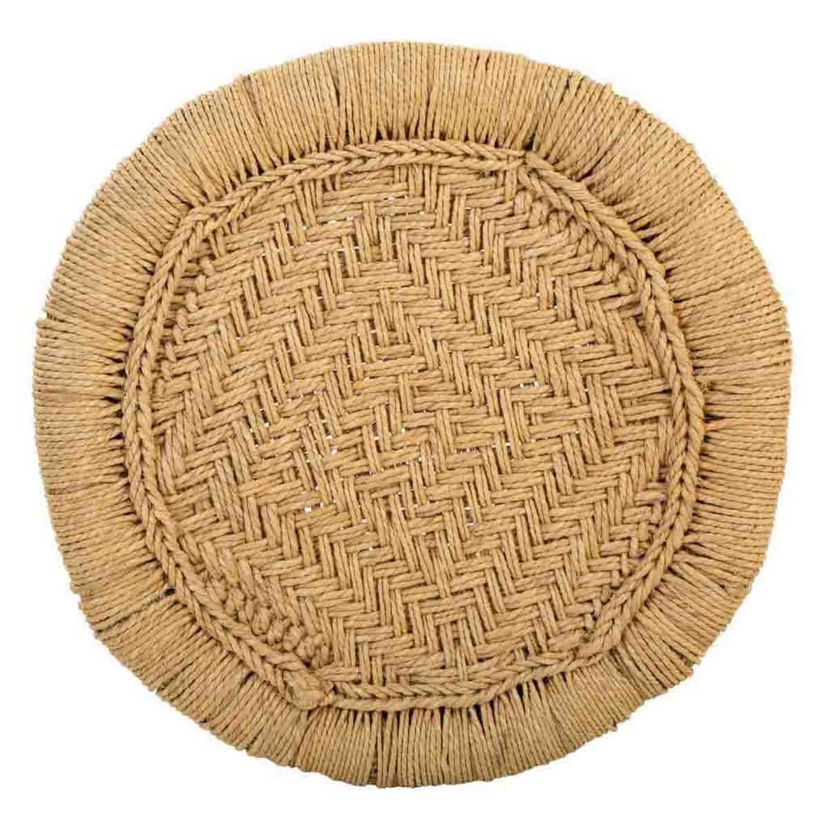 HOCKER aus Bambus und Seil, 2-tlg. - Braun, Naturmaterialien (38/38/38cm) - Wanderlust