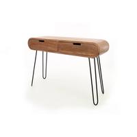 KONSOLENTISCH BARA Braun Holz - Schwarz/Braun, Holz (30/120/76cm) - KAWOLA