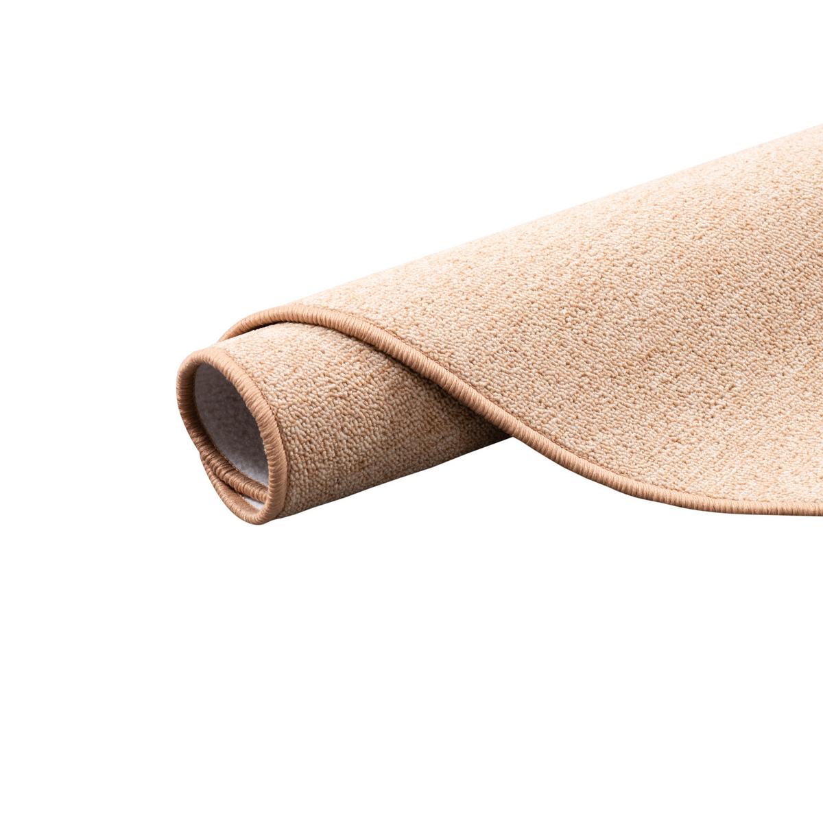 FEINSCHLINGEN VELOUR TEPPICH STRONG RUND - Sandfarben, Textil (200/200cm) - Snapstyle