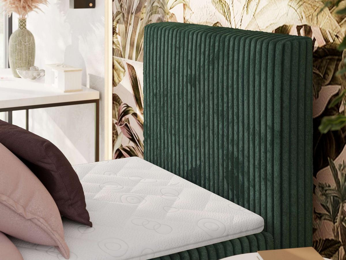 BOXBETT TILIANO 90/200 - Dunkelgrün Cord - H3 - Rechts - Dunkelgrün, Textil (90/200cm) - MKS