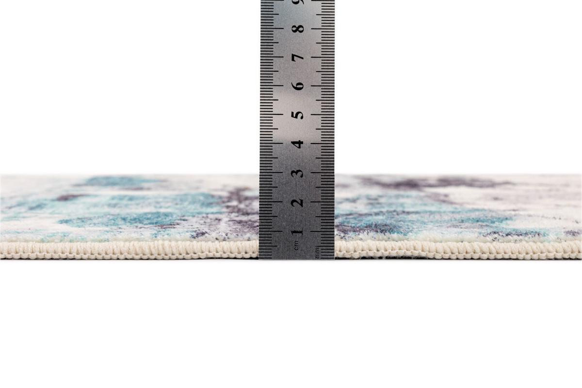 BADTEPPICH Ariella Grau 60x100 cm - Türkis, Textil (60/100cm) - Gino Falcone