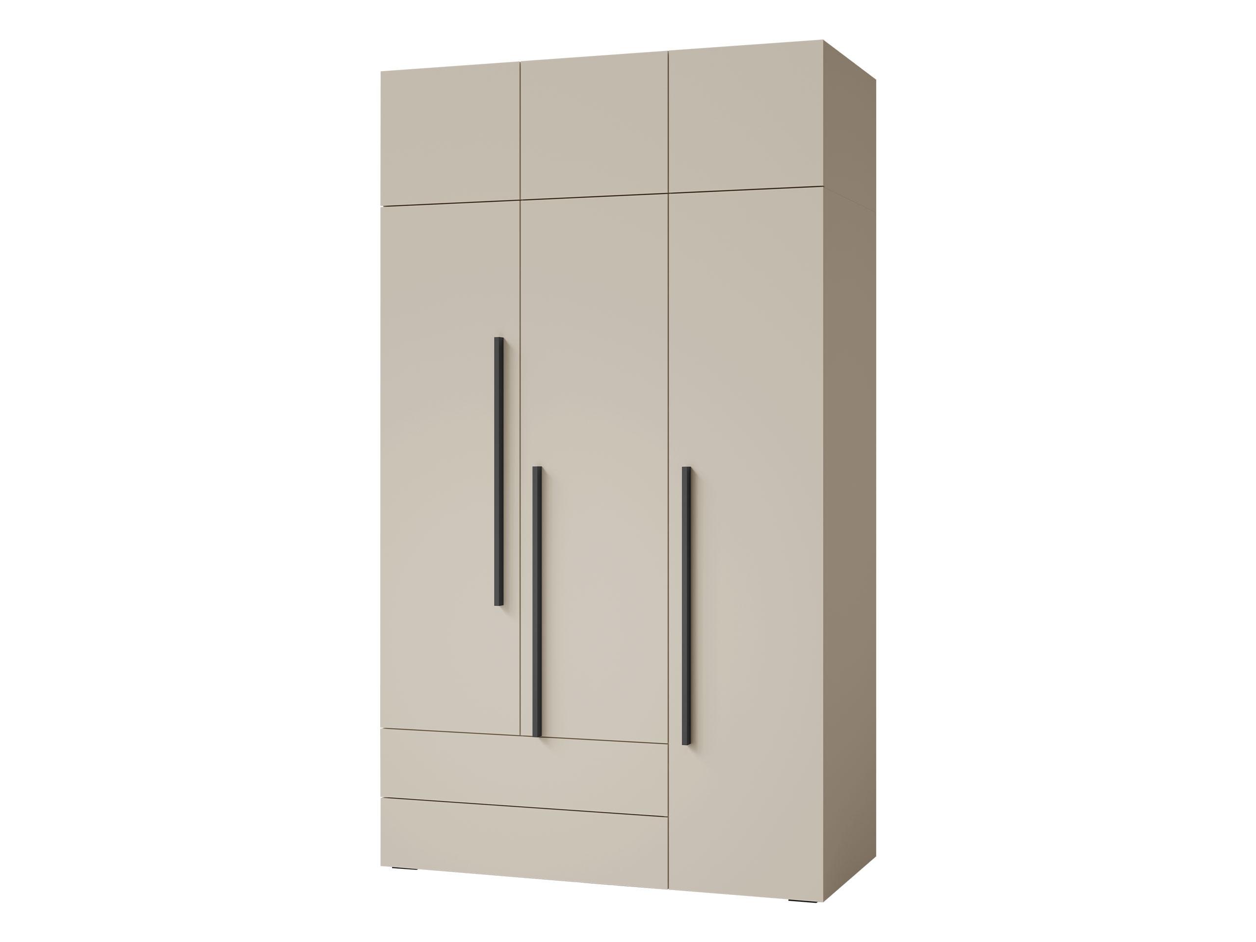 KLEIDERSCHRANK Lorin 3D2S LO01 mit Schrankaufsatz - Kaschmir, Holzwerkstoff (135/236/60cm) - MIRJAN24