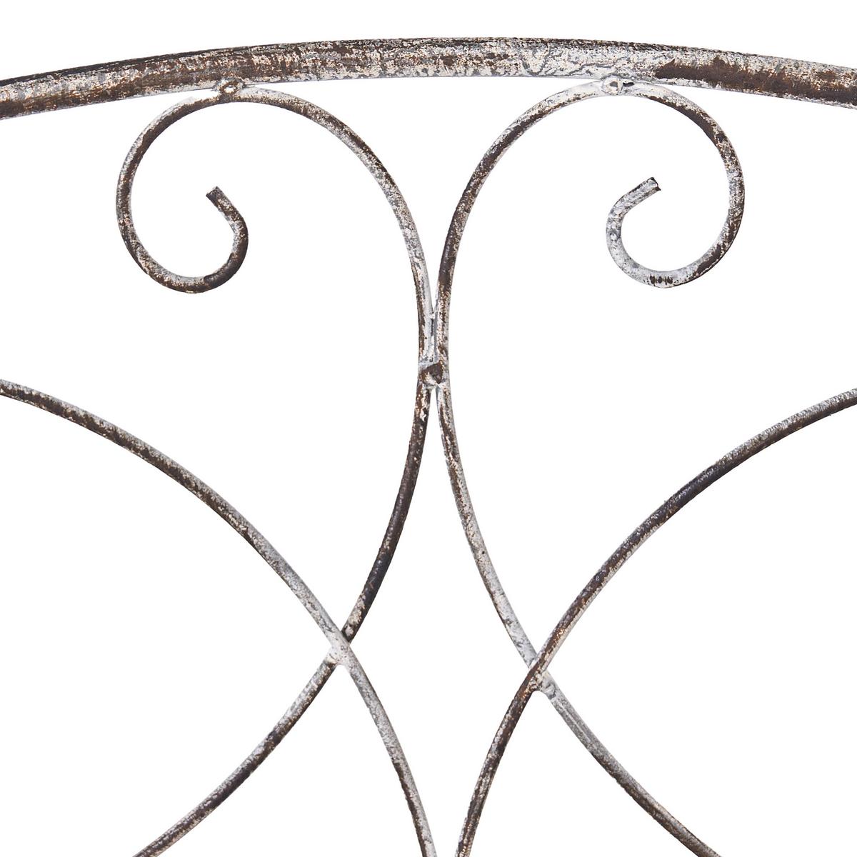 REGAL 60 /30 cm Grau Villadose - Grau, Metall (60/117/30cm) - Beliani