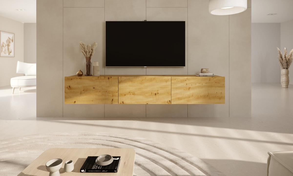 LOWBOARD Dallas 180/29,6/35 cm - Alteiche, Holzwerkstoff (180/30/35cm) - RAUMHIRSCH FURNITURE