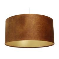 HÄNGELEUCHTE Gold 40/20 cm - Goldfarben/Braun, Kunststoff (40/0.4/20cm) - ONZENO