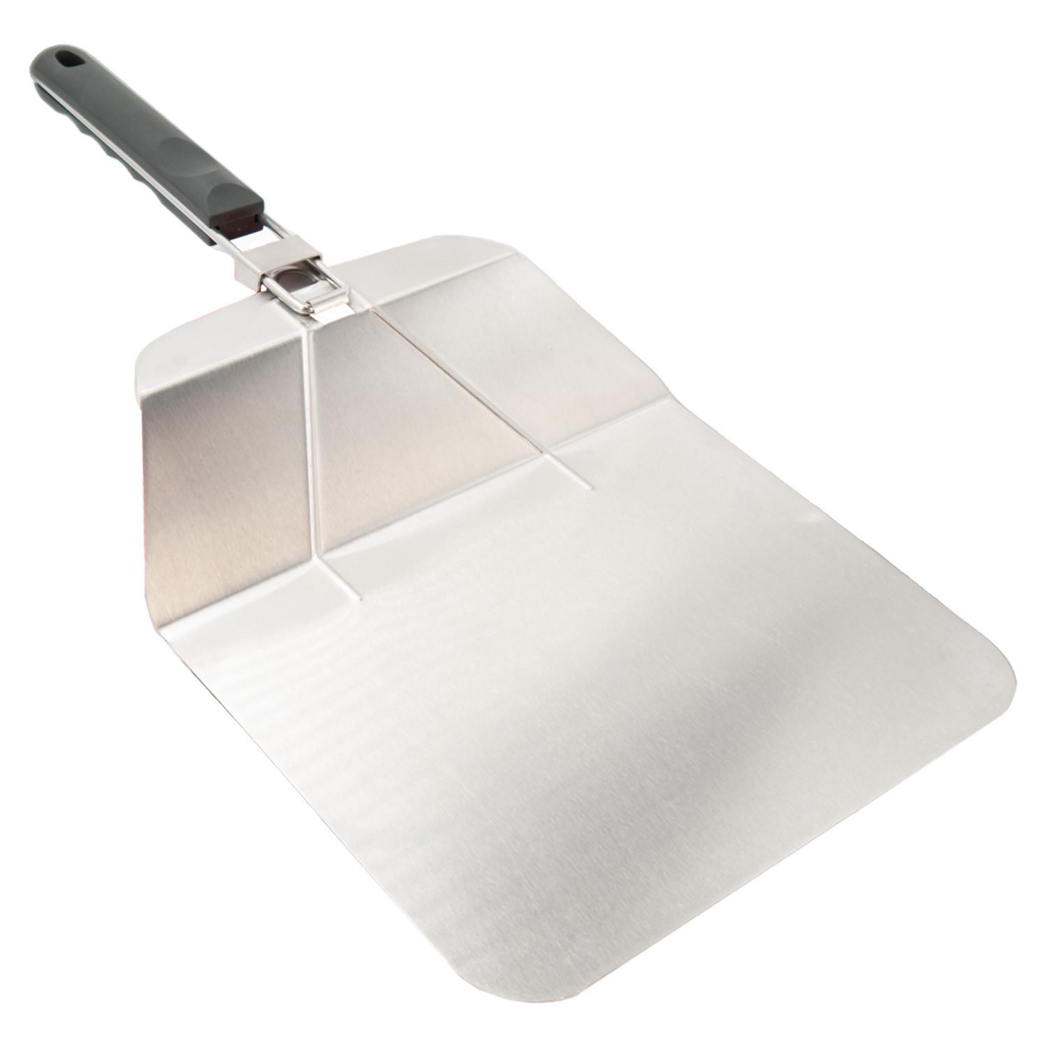 PIZZASCHAUFEL faltbar 54 x 25.5 x 5 cm - Silberfarben, Metall (24.5/6.5/53.5cm) - Intirilife
