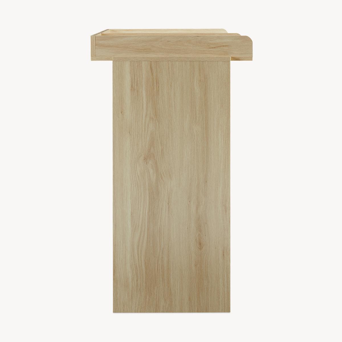 WICKELKOMMODE Beldinupp - Eichefarben/Grau, Holzwerkstoff (55/93/110cm) - [en.casa]